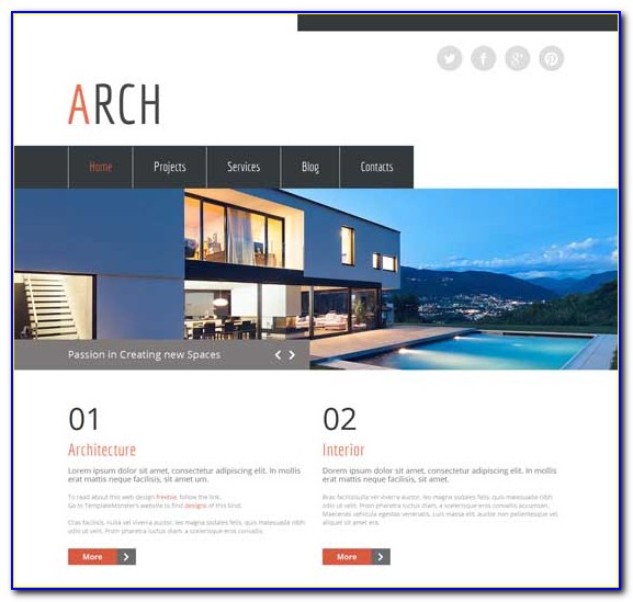 Architect Website Templates Free Download