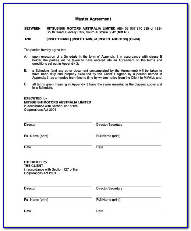 Auto Lease Agreement Template Free