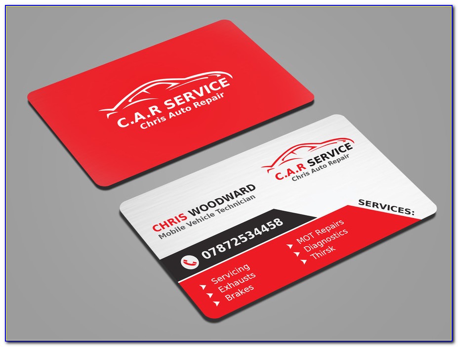 Automotive Business Card Templates Free