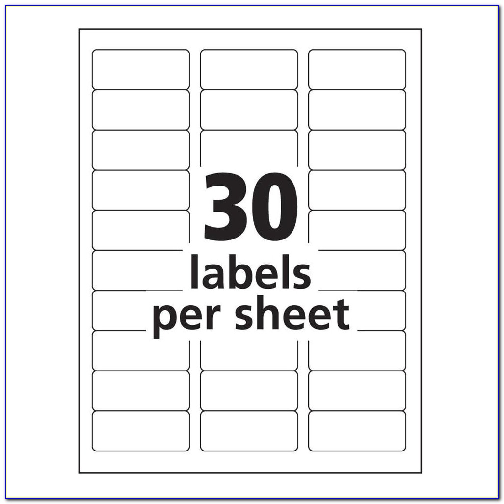 Avery Labels 10 Per Sheet Template Avery 8160 Label Template Word Templates Data