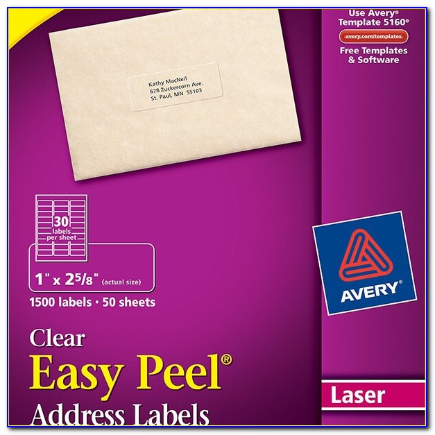 Avery Clear Labels 15663 Template