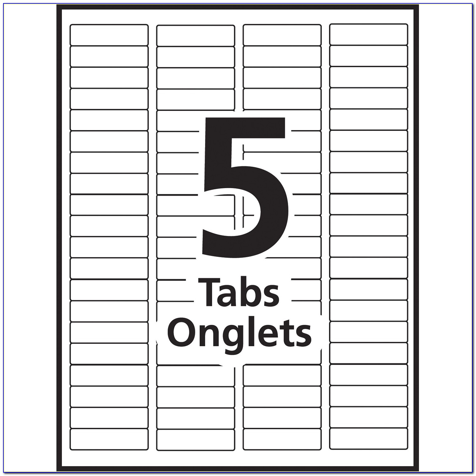Avery Index Tabs Template Avery Index Maker Clear Label Dividers Grand Toy