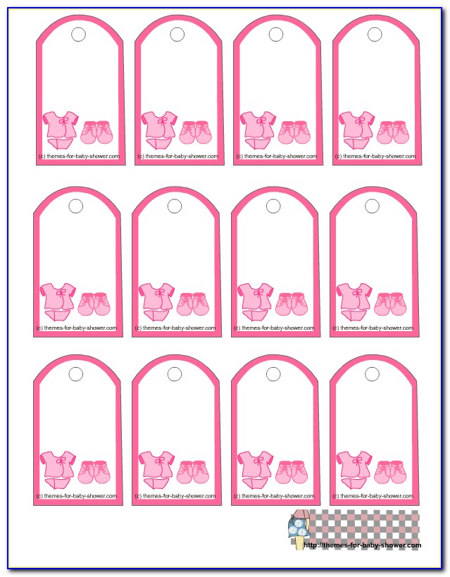 Baby Shower Gift Labels Template