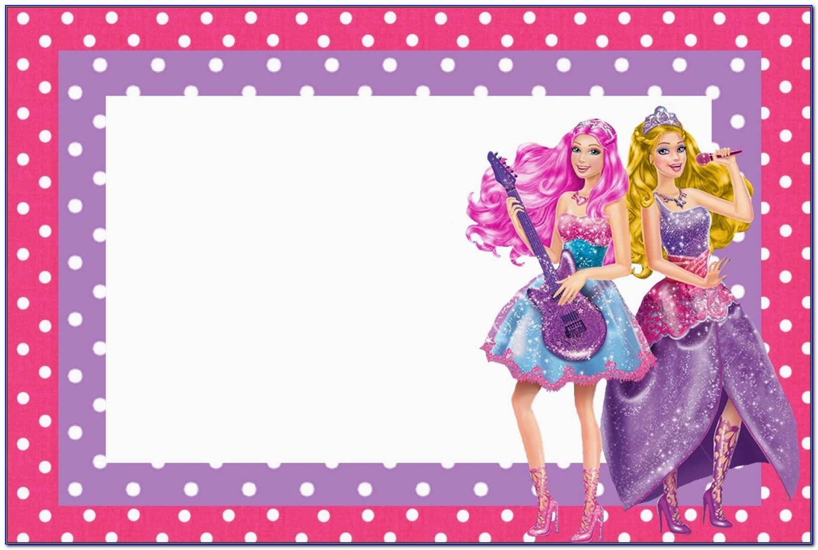 Barbie Birthday Invitation Templates Free Download