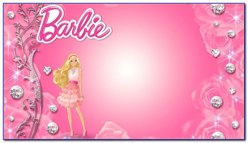 Barbie Invitation Template Psd
