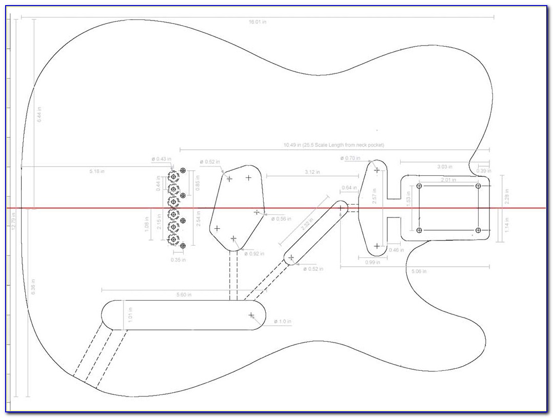 Bass Pickup Routing Templates