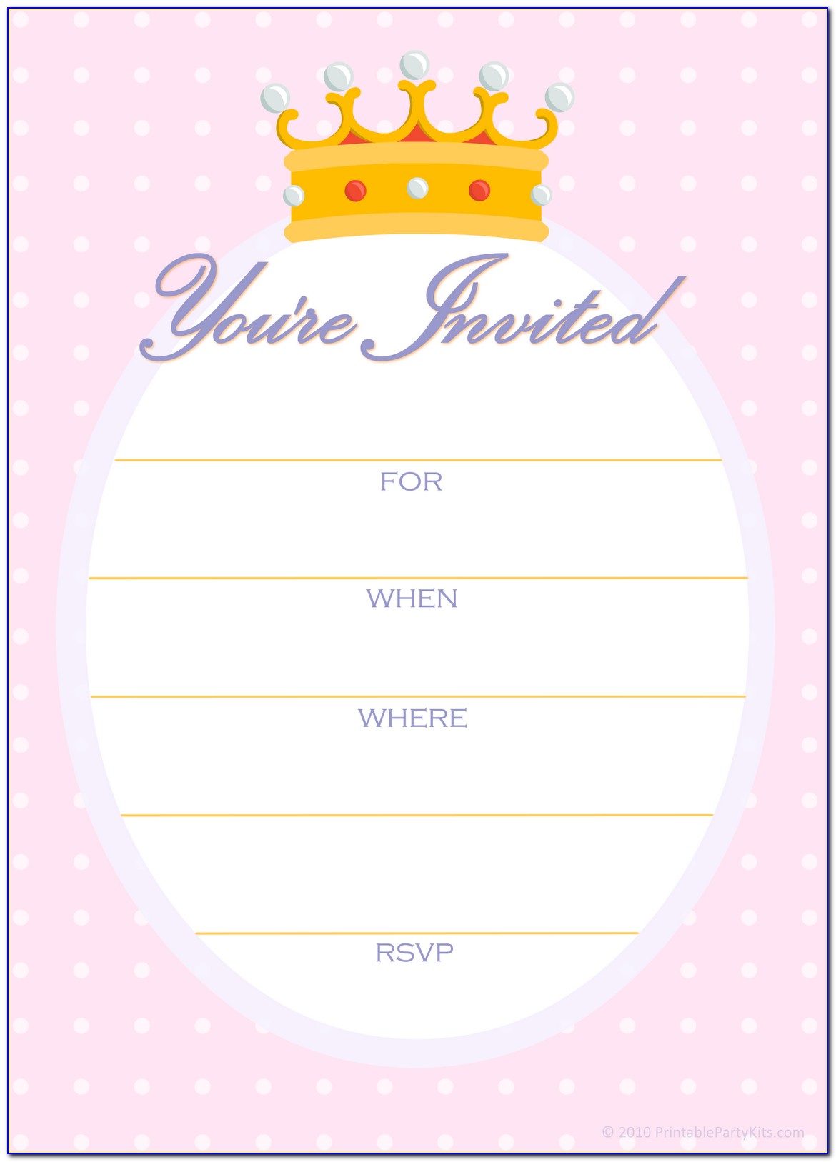 Birthday Invitation Templates Word Free