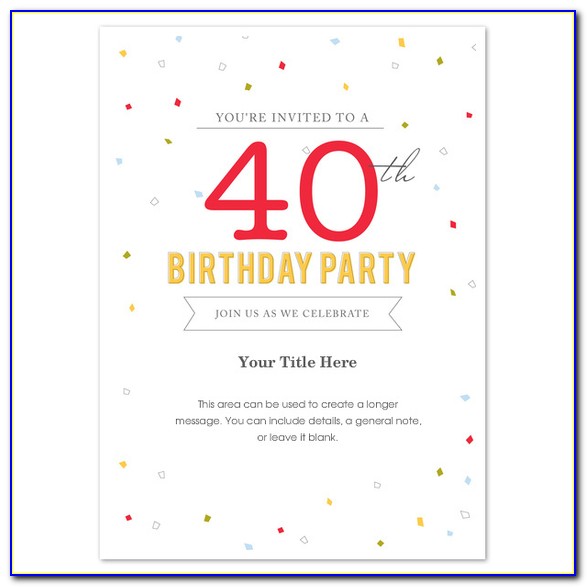 Birthday Party Invitation Wording Samples Adults