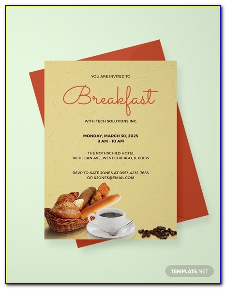 Breakfast Invitation Templates Free Download
