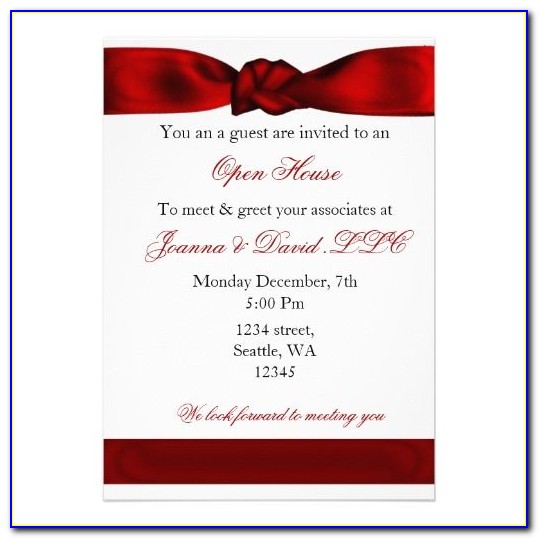 Business Invitation Templates Email