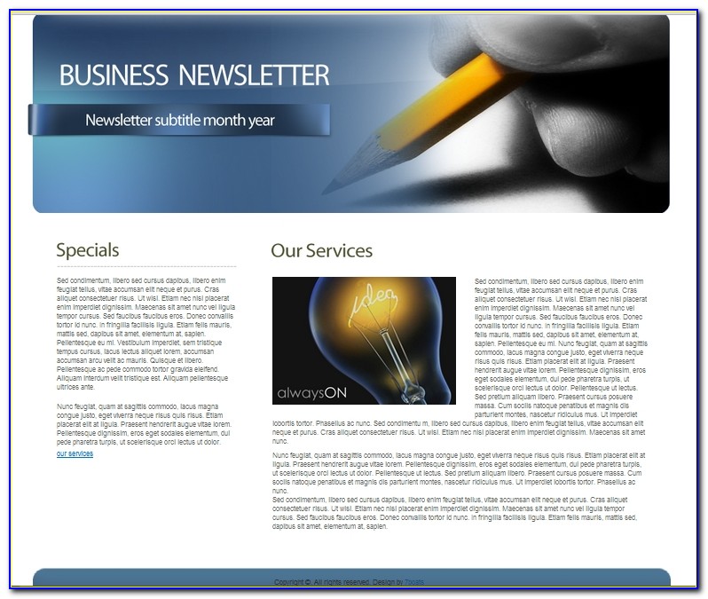 Business Newsletter Templates Free Download
