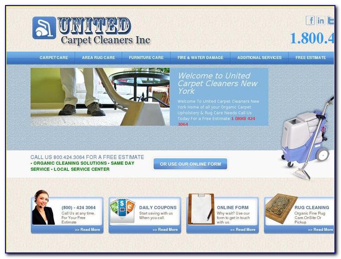 Carpet Cleaning Website Template Wordpress