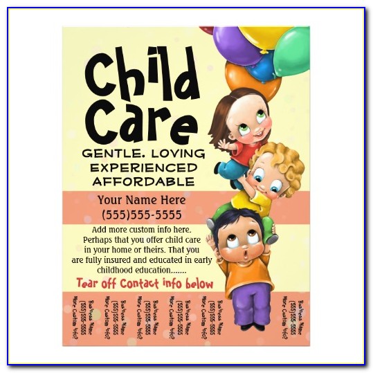 Child Care Flyer Templates