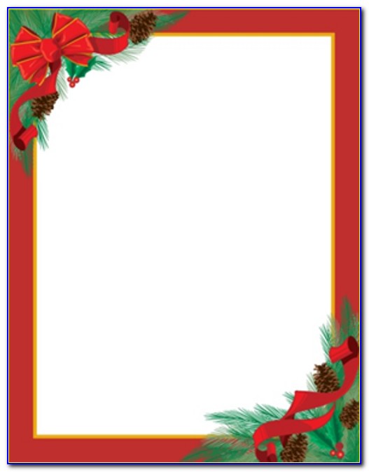 Christmas Letter Stationery Templates