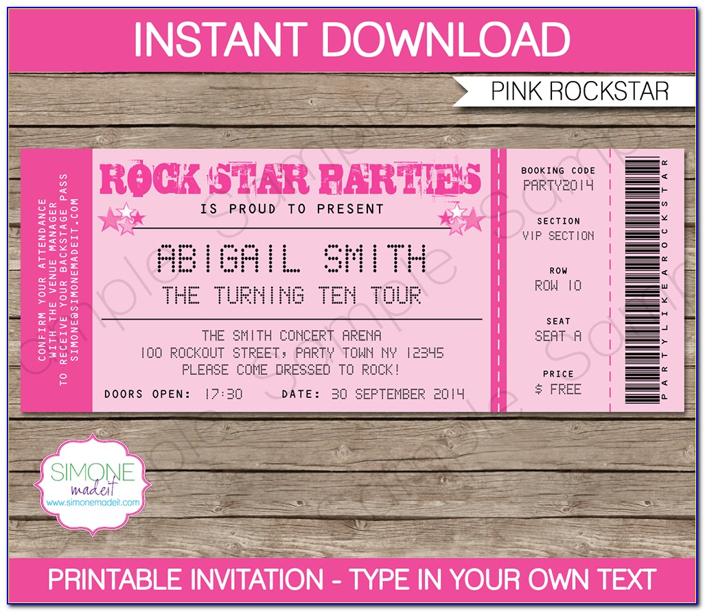 Christmas Party Ticket Template Free