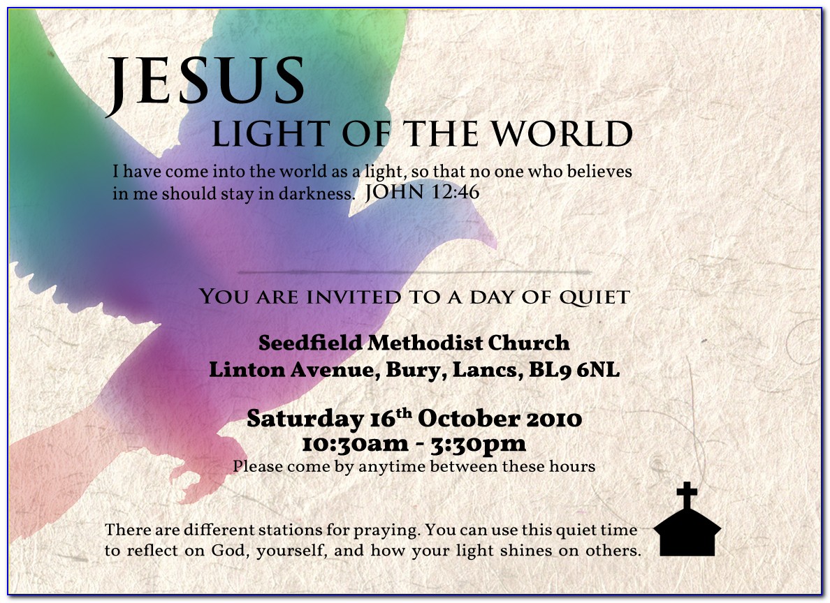 Church Invitation Cards Templates