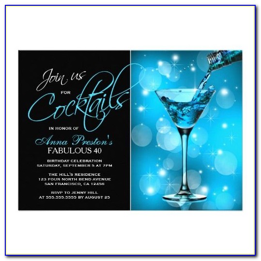 Cocktail Invitation Template Printable