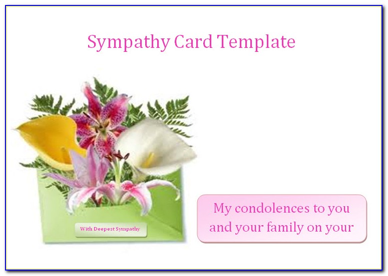 Condolence Card Template Free