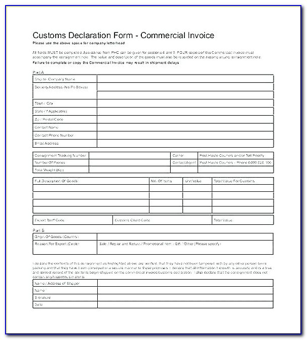 Consignment Receipt Template