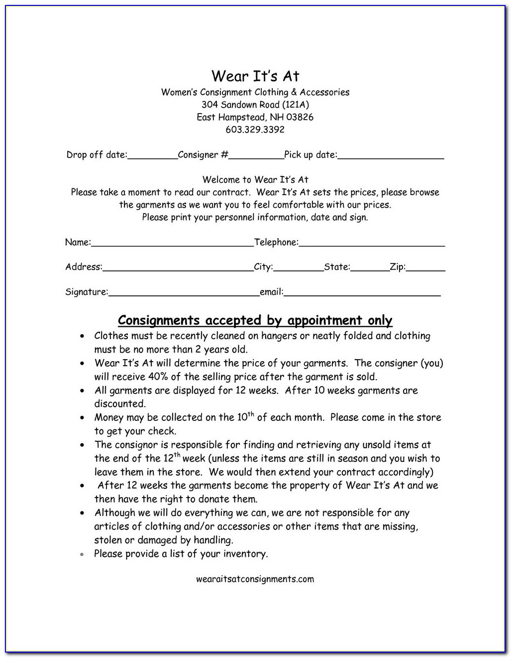Consignment Stock Agreement Meaning