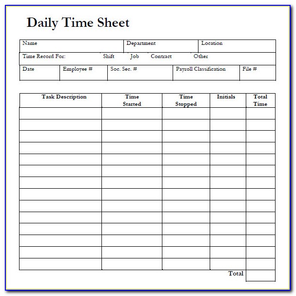 Consultant Timesheet Template Free Download