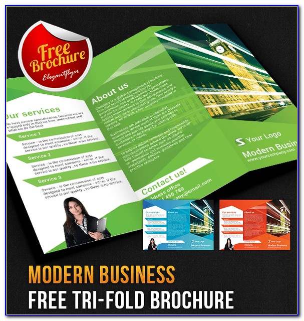 Corporate Tri Fold Brochure Template Free Download