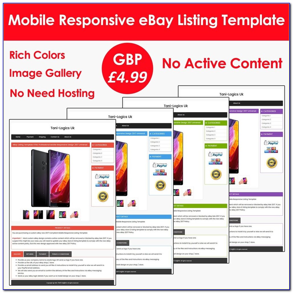 Create Listing Template Ebay