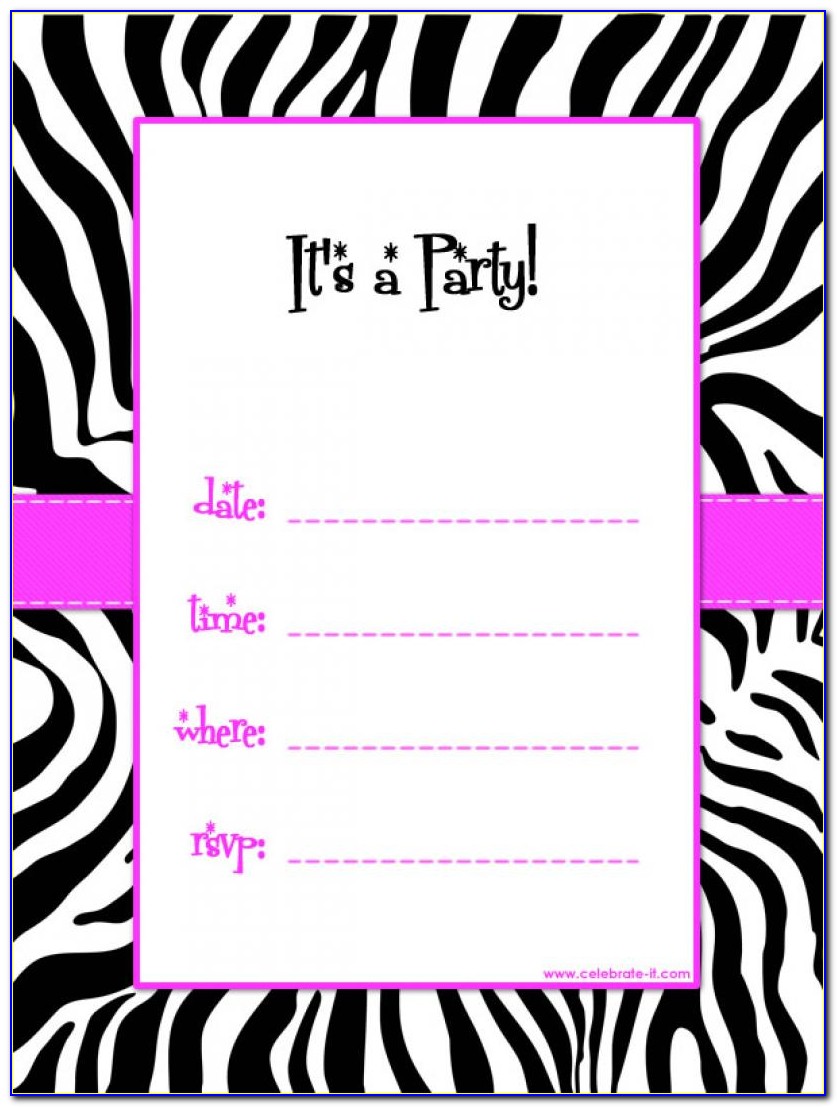 Download Birthday Party Invitation Templates Free