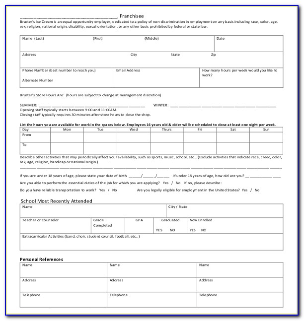 Employee Information Form Template Free Download Uk