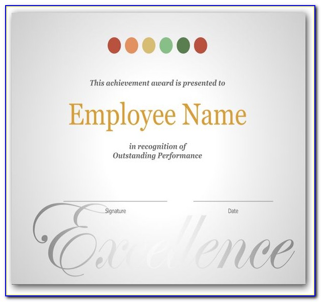 Employee Recognition Certificate Format