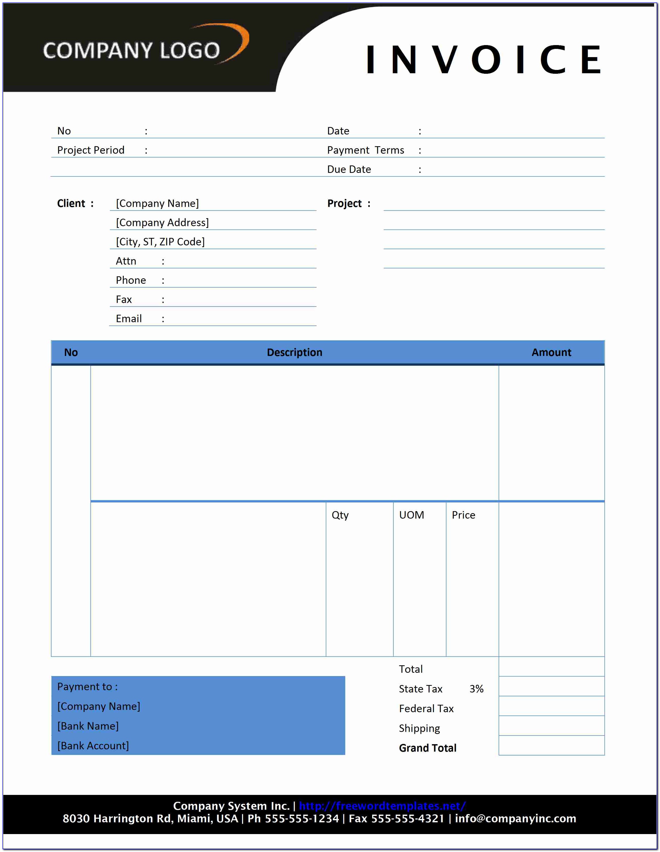 Example Invoice For Consulting Services