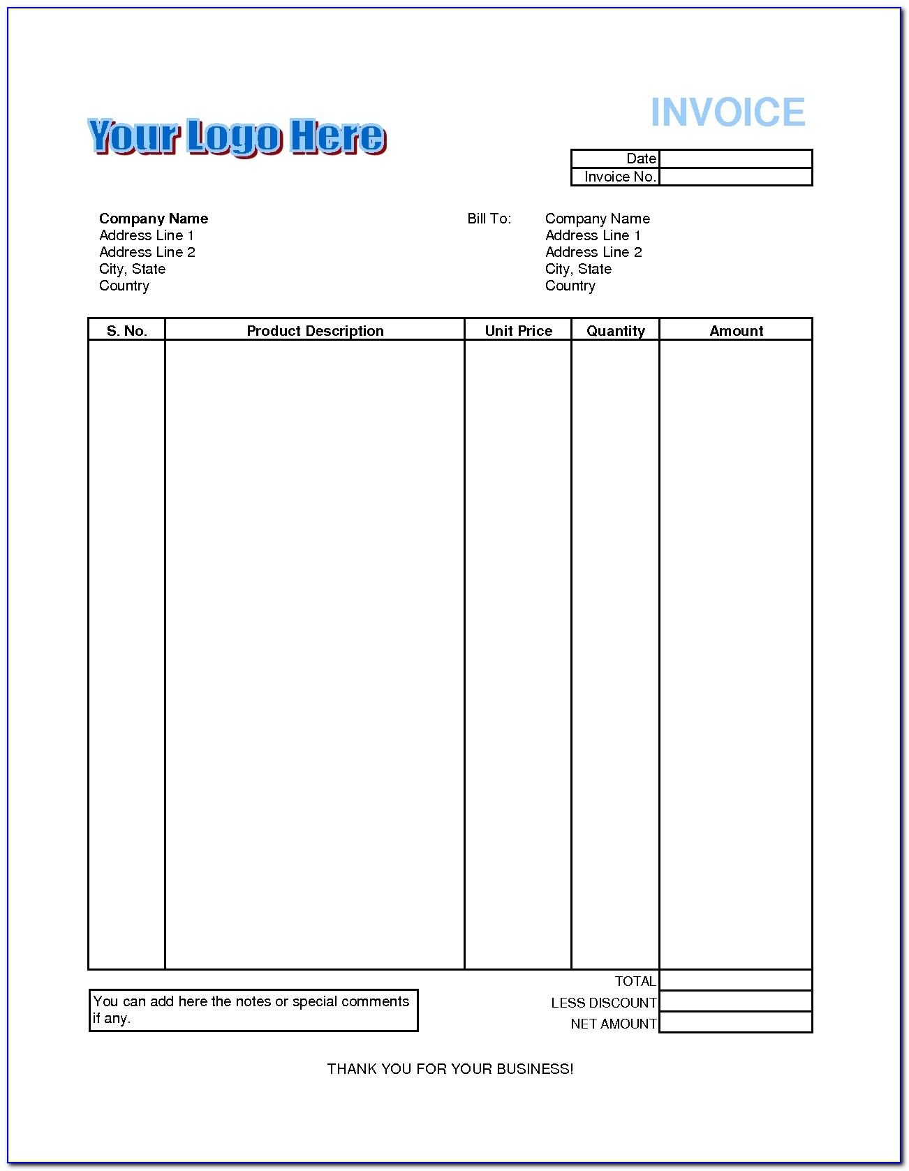 Tax Invoice Format In Excel Free Download Invoice Template Free 2016 Invoice Format Dh