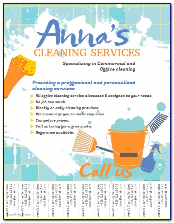 Examples Of Flyers For Cleaning Business