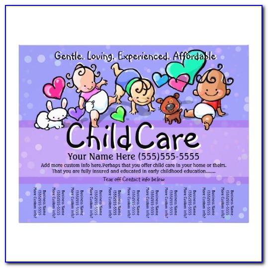 Family Day Care Flyer Template