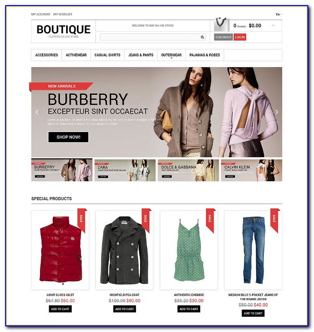 Fashion Boutique Website Templates Free Download