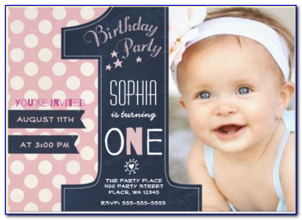 First Birthday Invitation Templates Free Download Indian