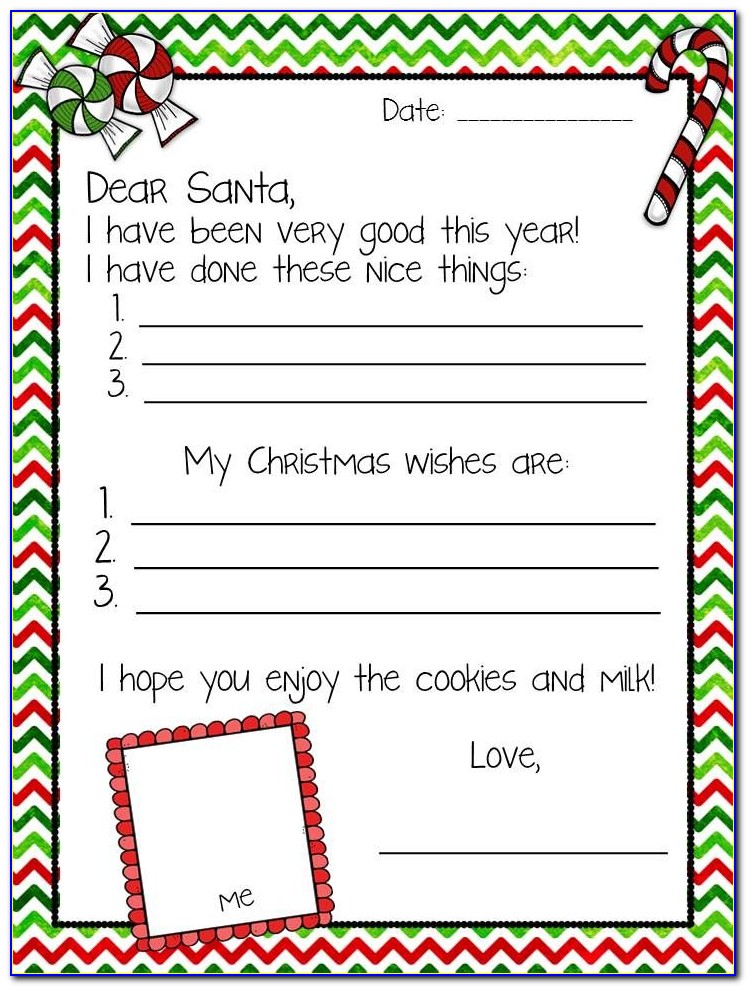 First Christmas Letter From Santa Template