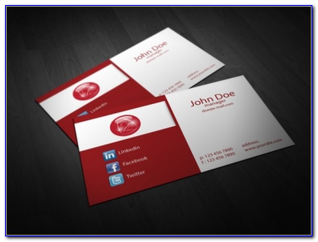 Folded Business Card Template Publisher