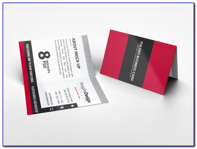 Folding Business Card Template Word