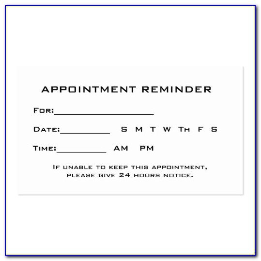 Free Appointment Reminder Email Template