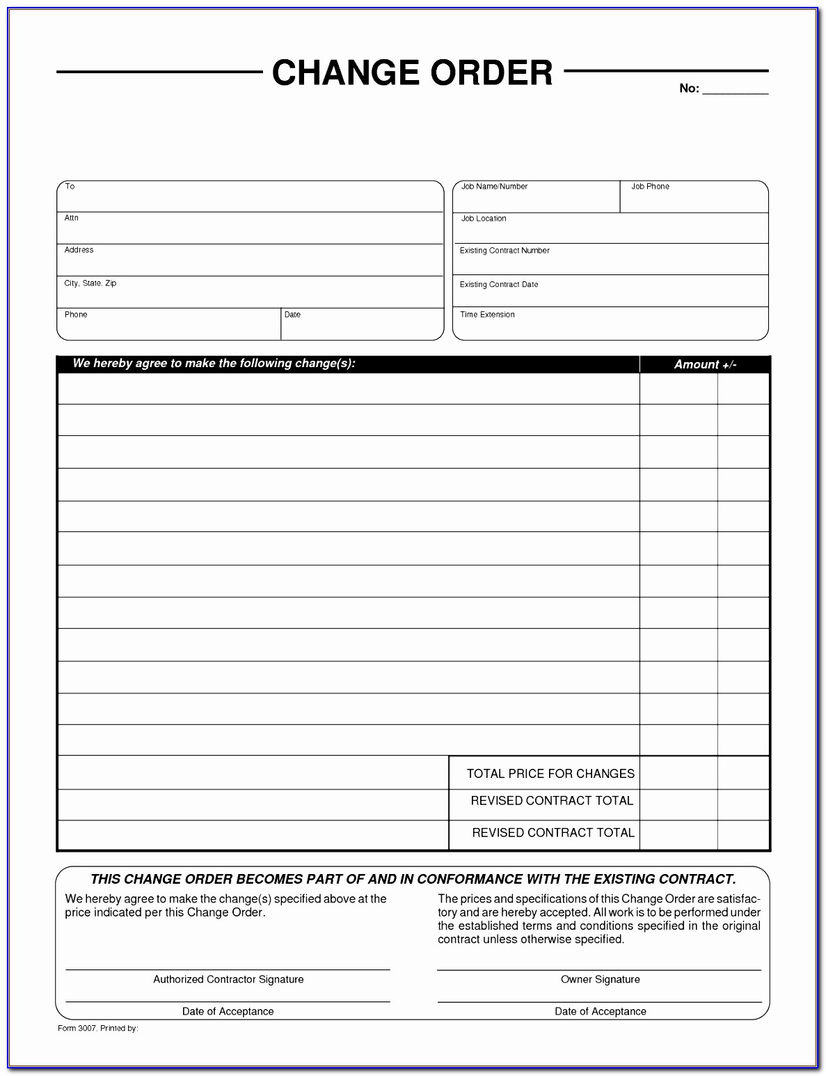 Free Change Order Template Excel N0osh Beautiful Change Of Order Form By Liferetreat Change Order Form Template
