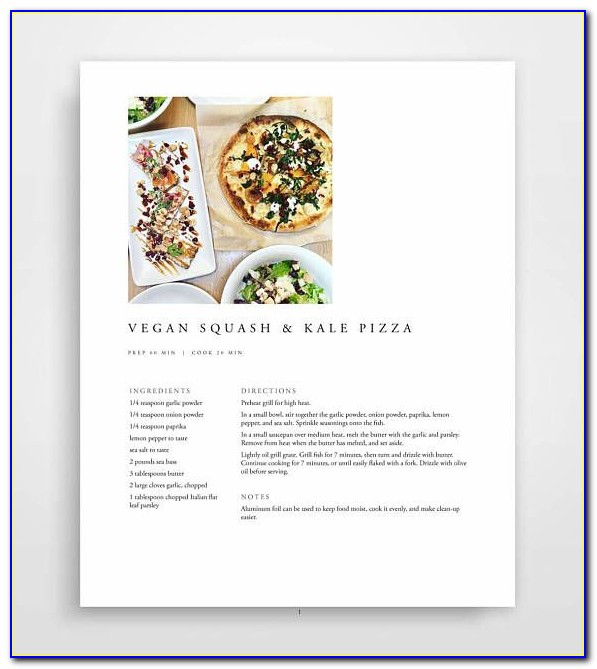Free Cookbook Templates For Mac