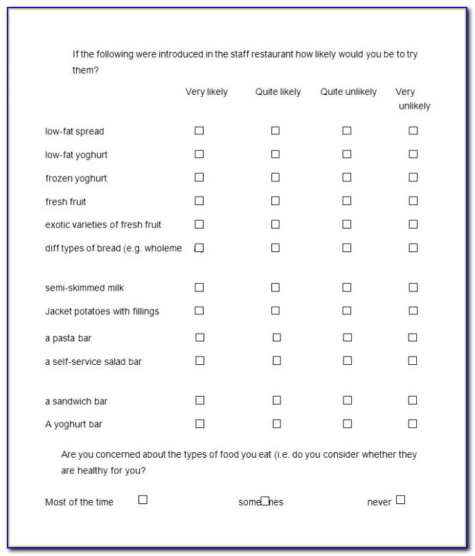 Free Customer Satisfaction Survey Form Template