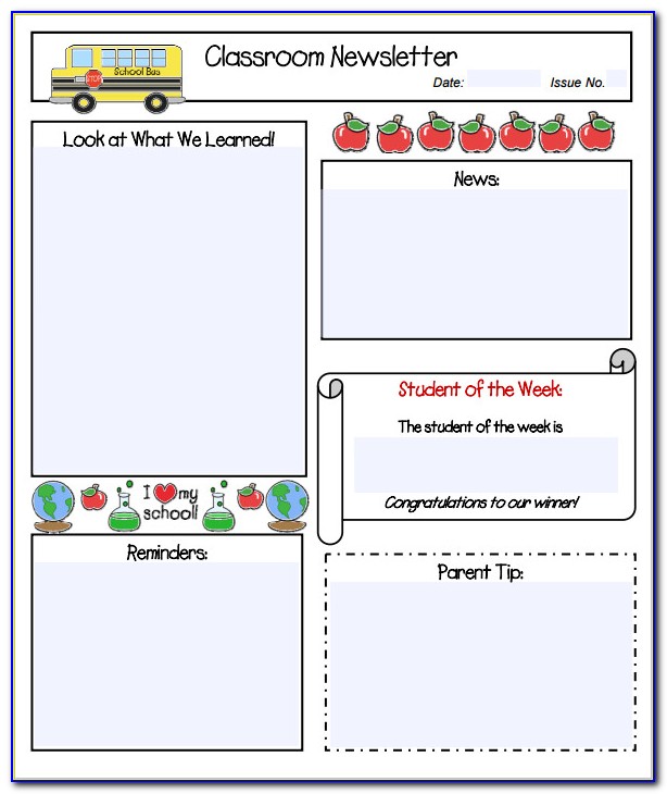 Free Downloadable Classroom Newsletter Templates