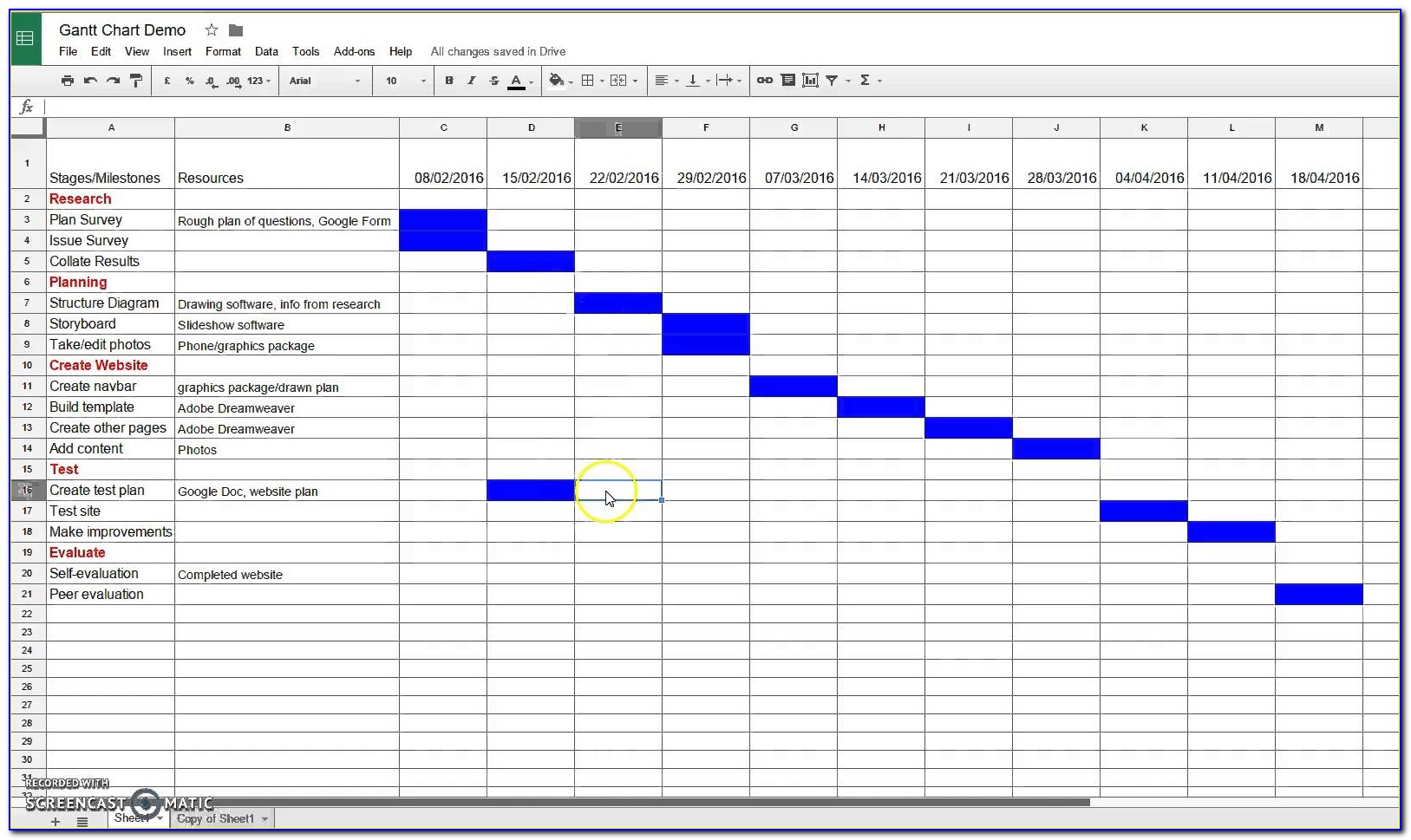 Gantt Chart Spreadsheet On Budget Spreadsheet Excel Spreadsheet For Gantt Chart Budget Template