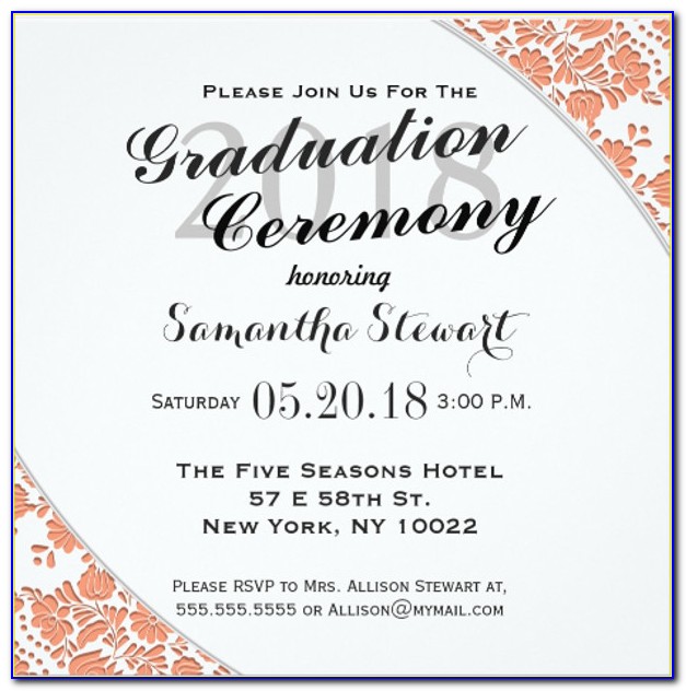 Free Graduation Ceremony Invitation Templates For Word