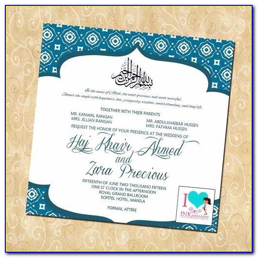 Islamic Wedding Invitation Video Maker - Template : Resume Examples ...