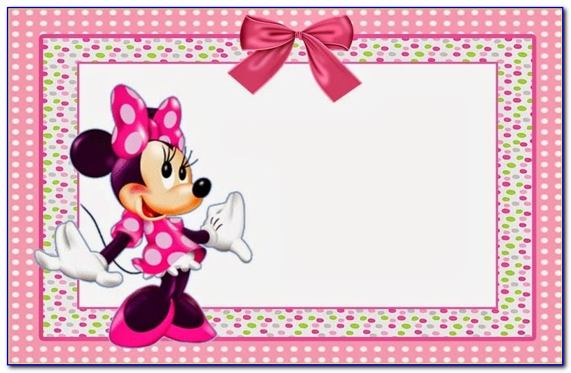 Free Minnie Mouse Baby Shower Invitations Templates