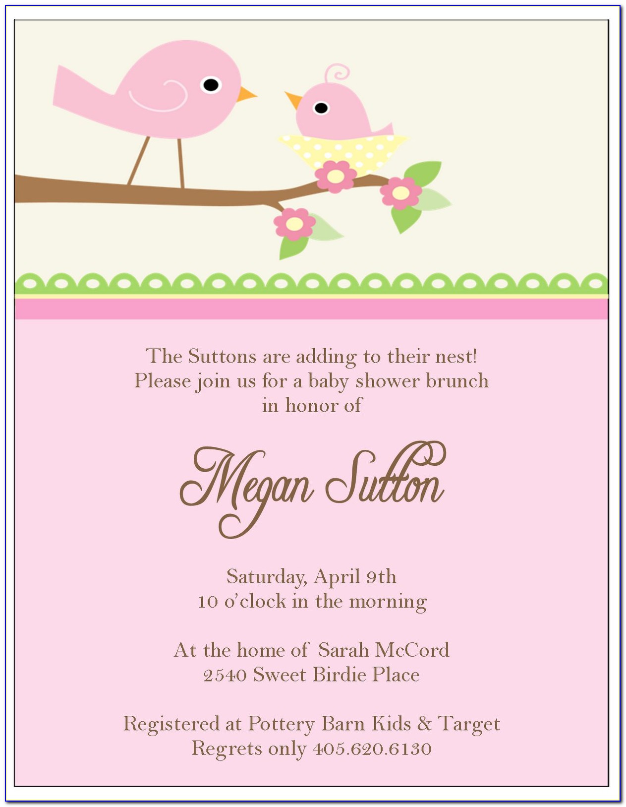 Free Online Baby Shower Invitations Templates Pdf