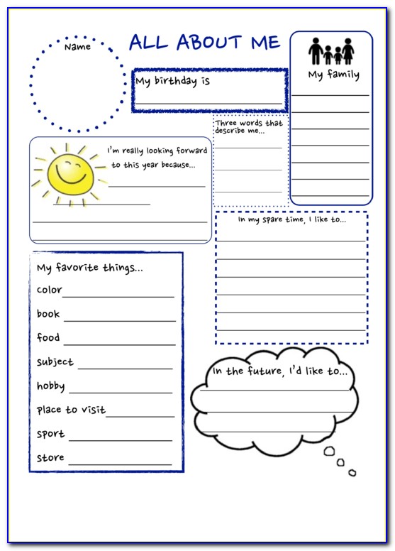 Free Printable All About Me Poster Template
